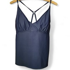 Athleta crossback tank top 40 B/C navy athleisure sportswear